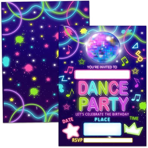 Kids Dance Party Invitations