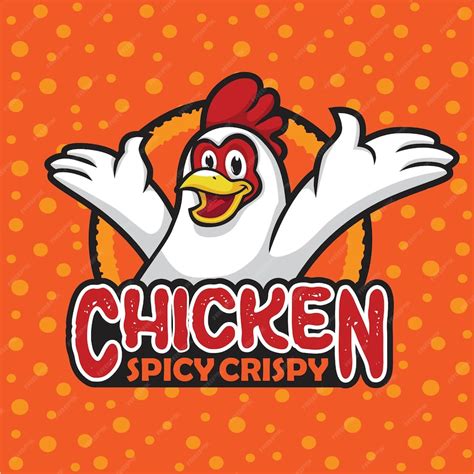 Premium Vector | Happy chicken logo design chicken mascot vector for ...