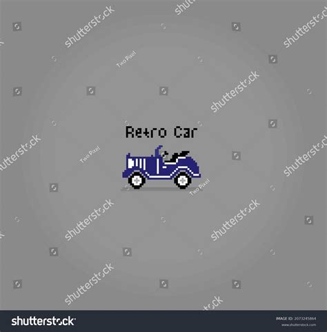 8 Bit Pixel Retro Car Classic Stock Vector (Royalty Free) 2073245864 ...