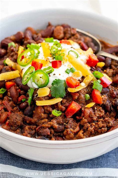 The BEST Instant Pot Chili Recipe - Jessica Gavin