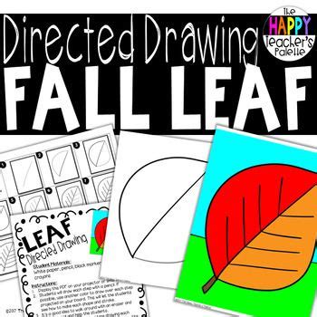 Directed Drawing Fall Leaf Art Center FREE | Directed drawing, Autumn ...