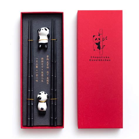 Buy HauSun 2 Pairs Chopsticks and Chopstick Rest Gift Set- Dishwasher ...