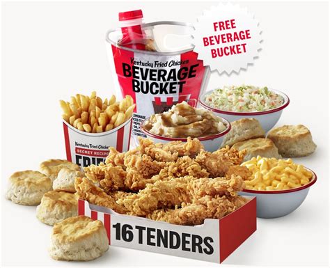 KFC Offers Free Beverage Bucket With Any 12- Or 16-Piece Meal Purchase ...