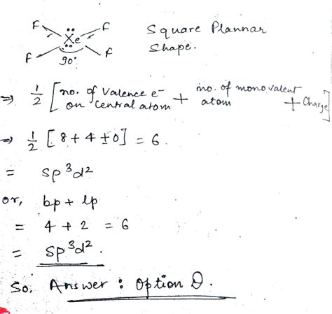 The formation of XeF_4 is due to _______ hybridization of excited xenon.