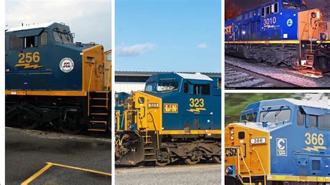 CSX Heritage Unit Dictionary! All 48 CSX Heritage Units! Past And ...