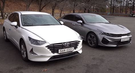 New 2021 Kia Optima (K5) And Hyundai Sonata Compared Side-By-Side ...