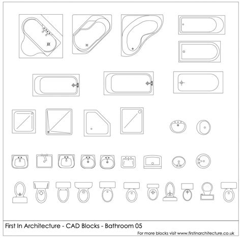 Free Bathroom CAD Blocks 04