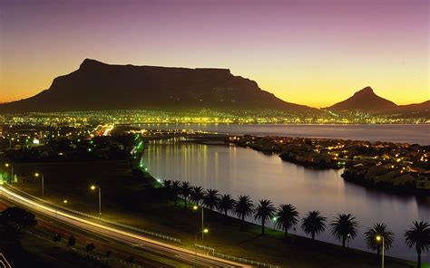 2560x1600 Resolution cape town, south africa, night lights 2560x1600 ...