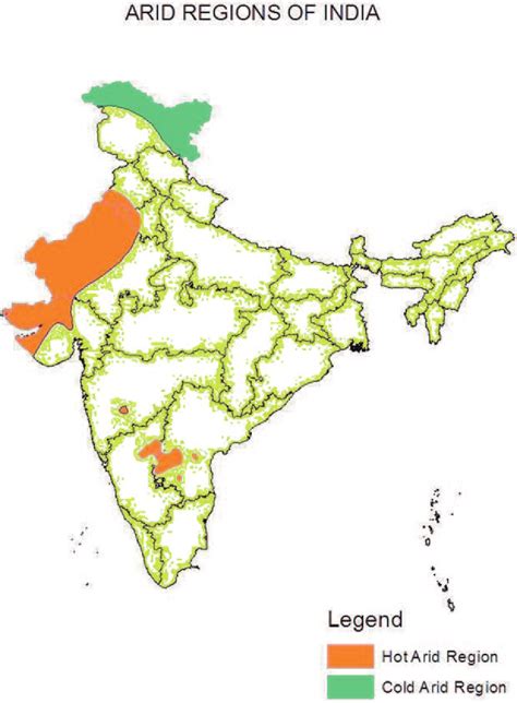 Hot and cold arid regions in India | Download Scientific Diagram