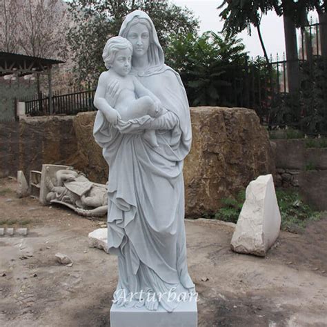 Mother Mary with Baby Jesus Statue, virgin mary sculpture