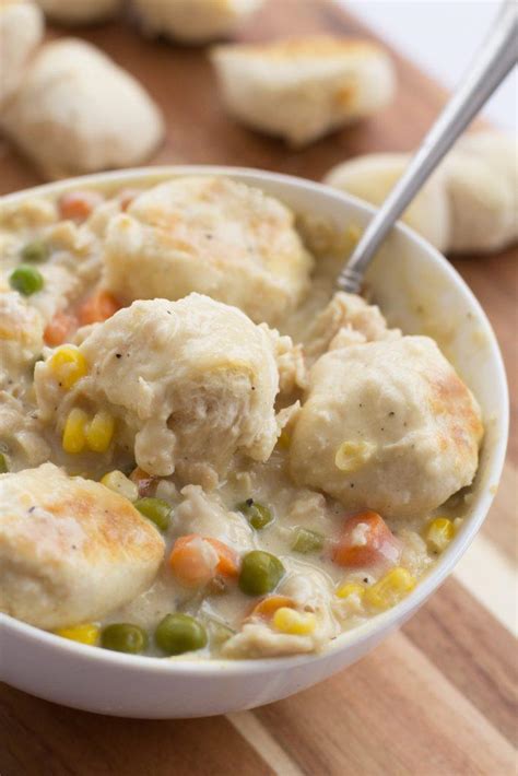 Slow Cooker Chicken and Biscuit Soup - Sugar n' Spice Gals