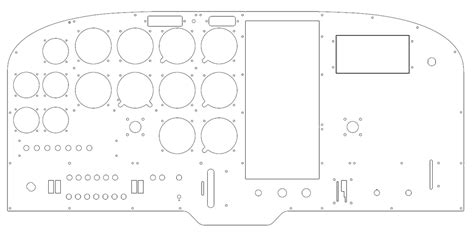 Cessna 172 Instrument Panel Template