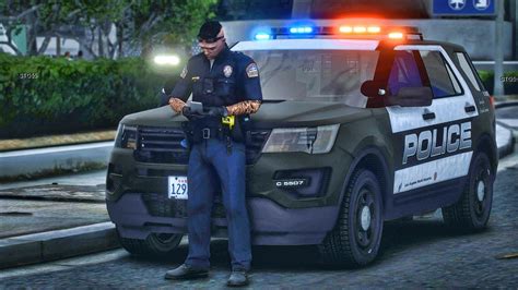 Playing GTA 5 As A POLICE OFFICER Airport Patrol| GTA 5 Lspdfr Mod| 4K ...