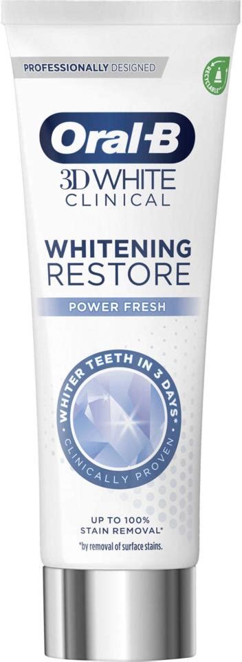 Oral B 3D White Clinical Power Fresh Toothpaste 75 ml | lyko.com