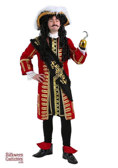 Elite Captain Hook Adult Costume - Exclusive | Captain hook costume ...