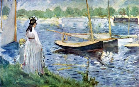 Edouard Manet - The Banks of the Seine at Argenteuil (1874) : museum