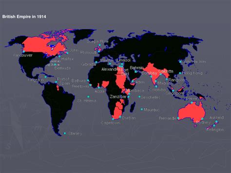 British Empire Map 1914