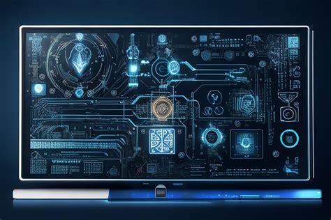 Premium Photo | Image computer screen with various AI symbols