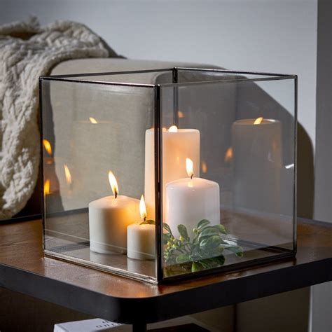 MoDRN Matte Black Glass Candle Holder | Black glass candle holder ...