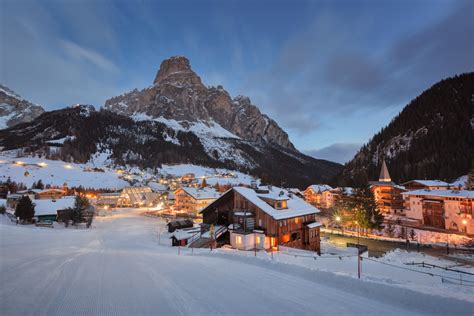 Passo Campolongo Valley, Ski Resort of Arabba, Dolomites, Italy ...