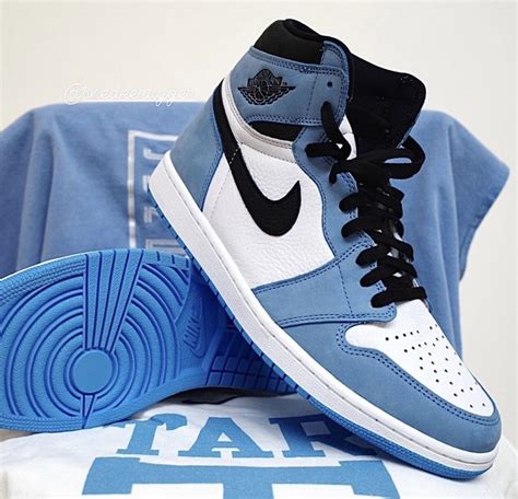 THE AIR JORDAN 1 HIGH OG UNIVERSITY BLUE RELEASING IN MEN'S AND GS ...