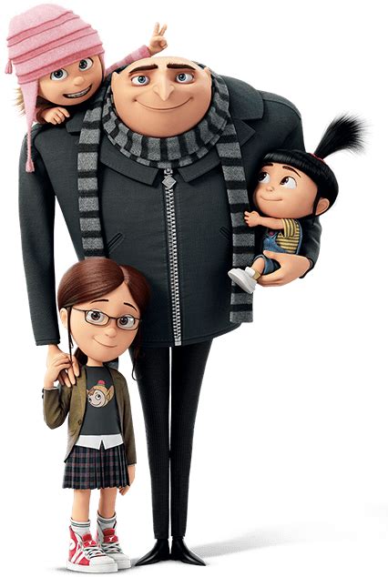 Despicable Me Gru and Kids PNG transparente - StickPNG