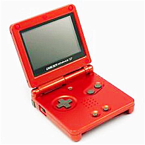 Amazon.com: Nintendo Game Boy Advance SP Console - Flame Red : Video Games