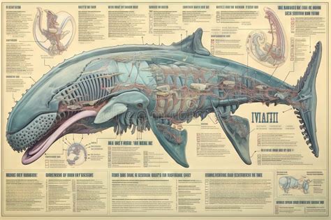 Whale Cyborg Animal Detailed Infographic, Full Details Anatomy Poster ...