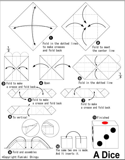 How To Make Paper Dice Origami - Origami