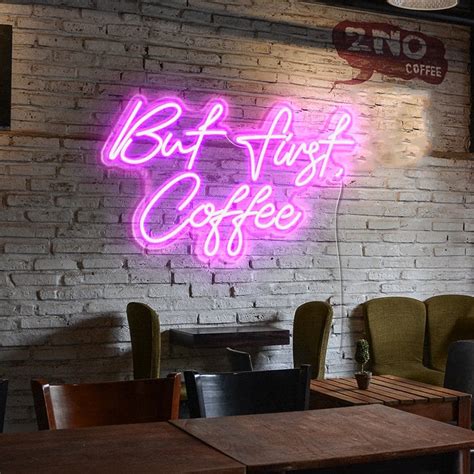 kitchen wall decor Lighted bar sign neon Led neon sign coffee shop ...