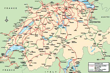 Switzerland - country map | Country profile | Railway Gazette International