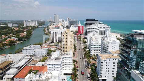 Aerial drone video Miami Beach Collins Avenue toru Stock Footage,#Miami ...