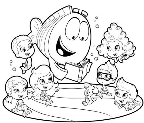 Bubble Guppy Coloring Pages | Bubble guppies coloring pages, Puppy ...