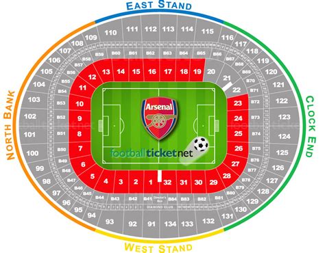 Arsenal Stadium Map