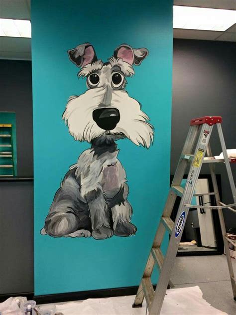 Dog wall art | Clinica veterinária, Salões de tosa de cães, Fotos de ...