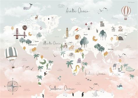 Cute World Map Wallpapers - Top Free Cute World Map Backgrounds ...