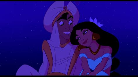 Aladdin and Jasmine first kiss/Аладдин и Жасмин первый поцелуй (Ru ...