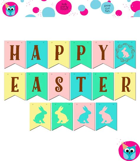 Free Printable Happy Easter Banner