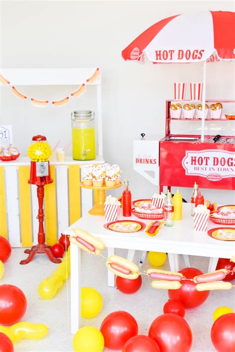 Kara's Party Ideas Hot Dog Themed Summer Party- Free Printables! | Kara ...