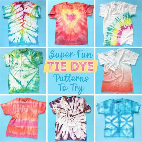 tie dye patterns diy one color