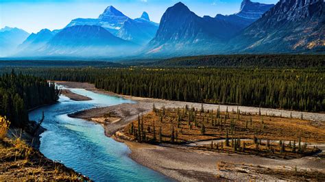 1920x1080 Forest Landscape Mountain Nature River Scenic 4k Laptop Full ...