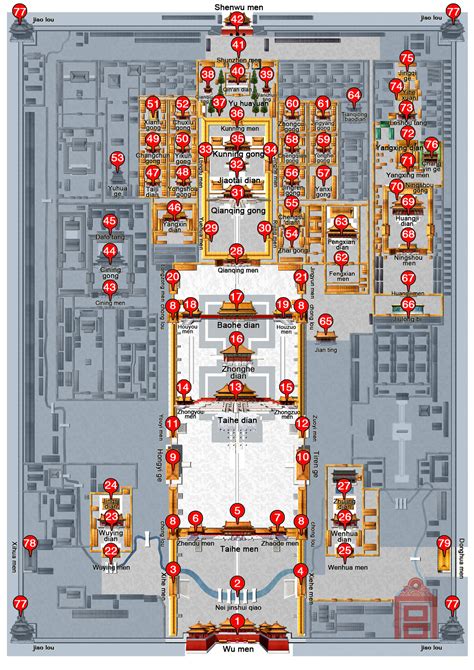 Beijing Forbidden City Map | Cidade proibida, Arquitetura antiga, Cidade