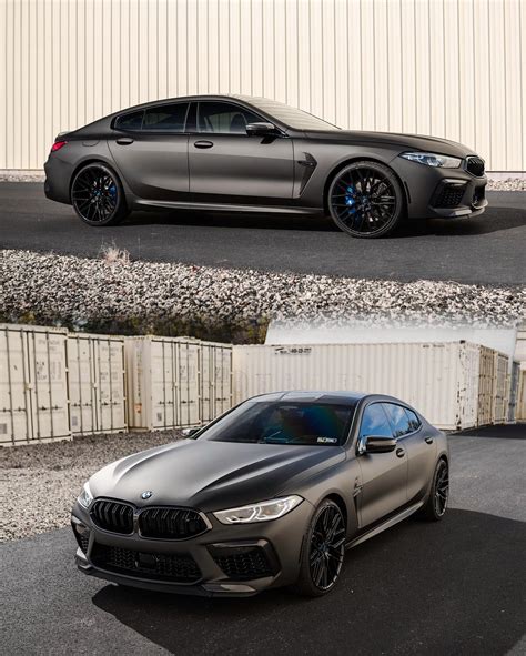 Matte-Black 2022 BMW M8 Competition GC Rides Almost “Dead” on Matching ...