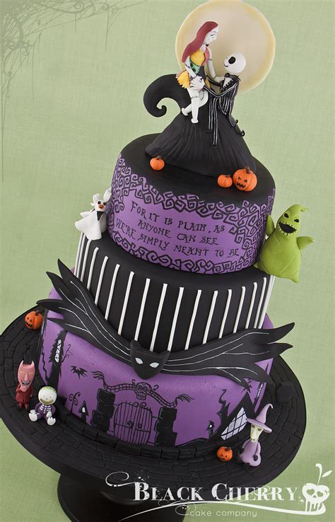 Nightmare Before Christmas Wedding Cake - CakeCentral.com