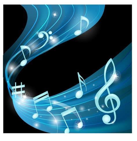 Notes music background Free Vector / 4Vector