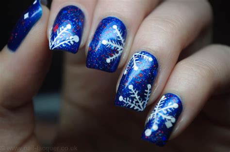 Snowflake nail art - Nail Lacquer UK