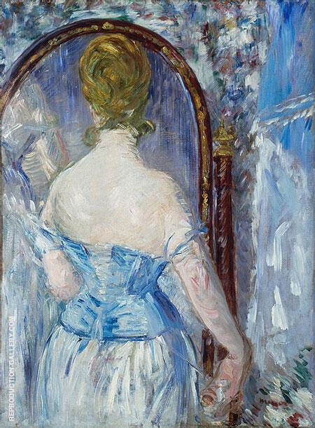 Before the Mirror 1876 by Edouard Manet | Oil Painting Reproduction