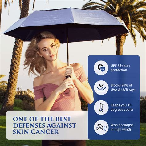 UV-Blocking Compact Sun Protection UV Umbrella - Handheld Portable ...