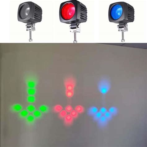 Red Light Blue Light Green Light Flashing Arrow Safe Area Warning Light ...