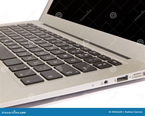 Laptop Keyboard on White Background Stock Photo - Image of front ...